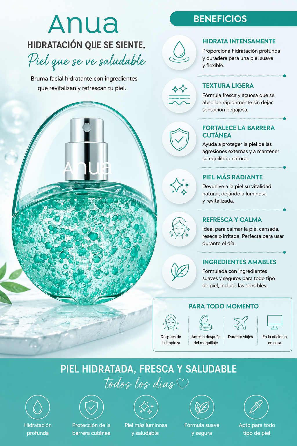Serum Spray Anua Pdrn Acido Hialuronico