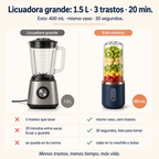 Licuadora Portátil con Vaso Mezclador — vista 2