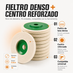 Disco Pulidor® Discos fieltro lana x 10 - 32443 — vista 3
