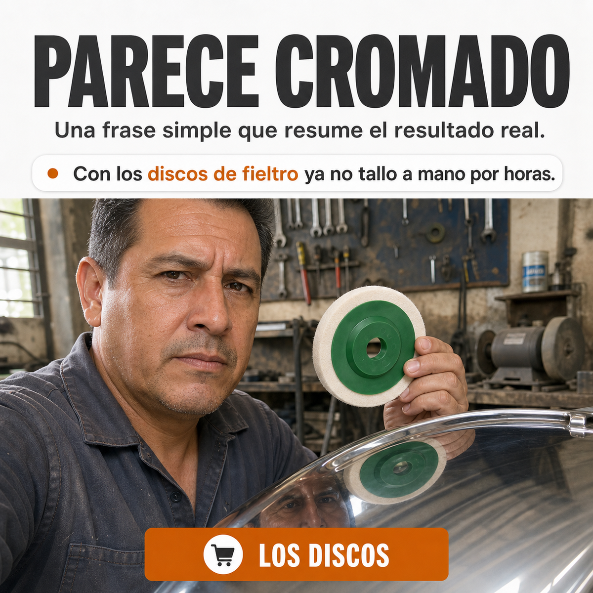 Disco Pulidor® Discos fieltro lana x 10 - 32443 — vista 6